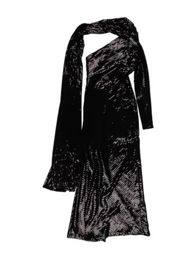 Pre-owned Elie Saab Strapless Long Dress In Black