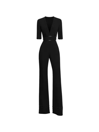 Elie Saab Stud-embellishment Jumpsuit In Multi