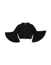 Elie Saab Babies'  Toddler Girl Cardigan Black Size 4 Cashmere, Viscose, Polyester