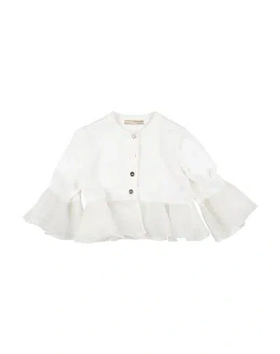 Elie Saab Babies'  Toddler Girl Cardigan White Size 6 Cotton, Silk
