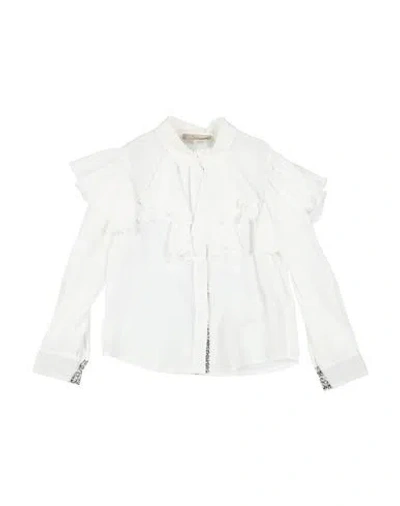 Elie Saab Babies'  Toddler Girl Shirt White Size 6 Acetate, Silk, Rayon