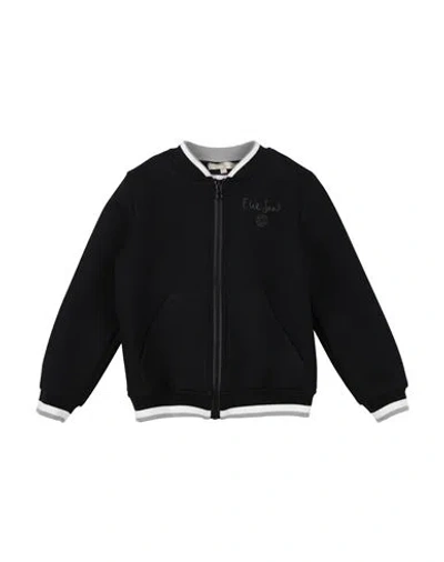 Elie Saab Babies'  Toddler Girl Sweatshirt Black Size 6 Viscose, Elastane, Polyurethane