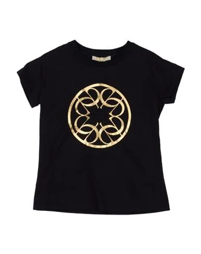 Elie Saab Babies'  Toddler Girl T-shirt Black Size 6 Cotton