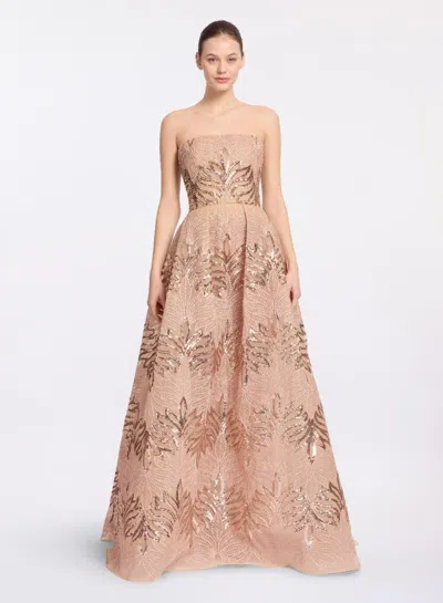 Elie Saab Tulle-embroidered Gown In Multi