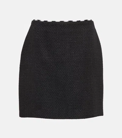 Elie Saab Minirock Aus Tweed In Black