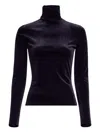 Elie Saab Velvet T-shirt In Black