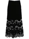 Elie Saab Velvet Trousers In Black