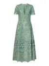 ELIE SAAB VESTIDO MIDI - VERDE