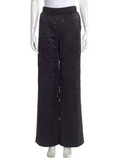 Pre-owned Elie Saab Wide Leg Pants In Black
