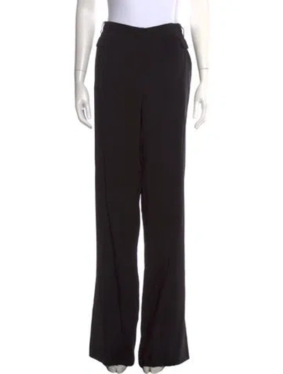 Pre-owned Elie Saab Wide Leg Pants In Black