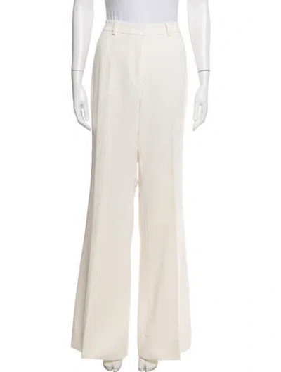 Pre-owned Elie Saab Wide Leg Pants In Neutrals