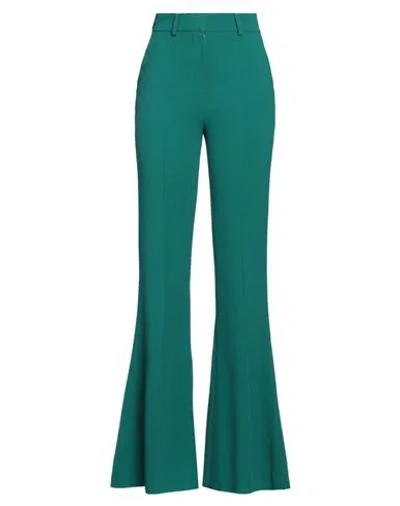 Elie Saab Crepe Flared Trousers In Green