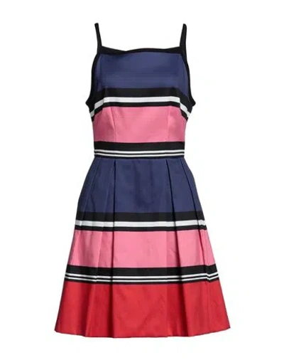 Elie Saab Woman Short Dress Slate Blue Size 6 Polyester
