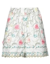 Elie Saab Woman Shorts & Bermuda Shorts White Size 2 Cotton, Polyester In White