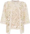 Elie Saab Embroidered Twin Set