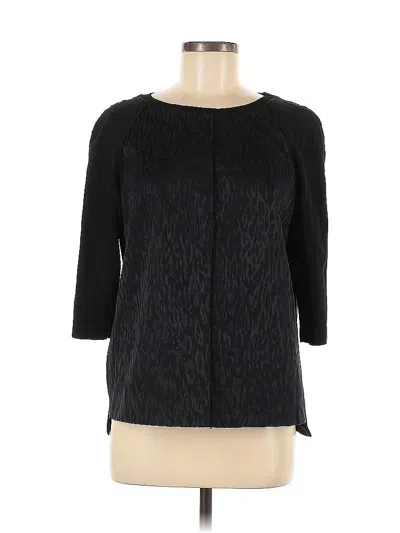 Pre-owned Elie Tahari 3/4 Sleeve Blouse In Black