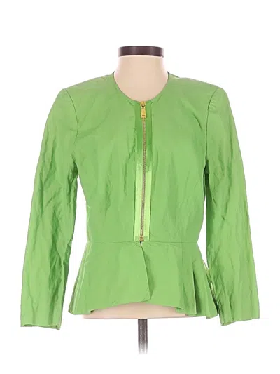 Pre-owned Elie Tahari 3/4 Sleeve Blouse In Green