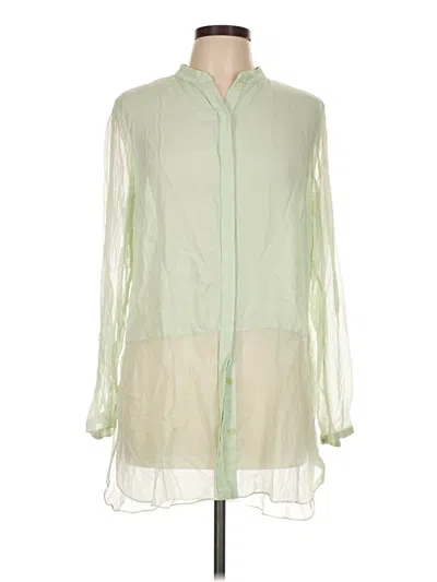 Pre-owned Elie Tahari 3/4 Sleeve Blouse In Green