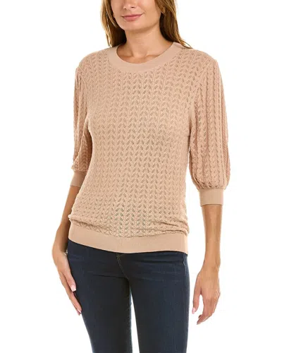 Elie Tahari Balloon Sleeve Sweater In Neutral