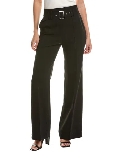 Elie Tahari Belted Wide Leg Pant In Black