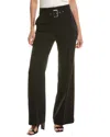 Elie Tahari Belted Wide-leg Trousers In Black