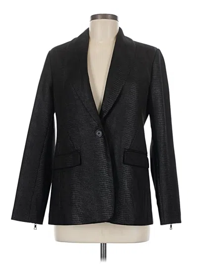 Pre-owned Elie Tahari Blazer Jacket In Black