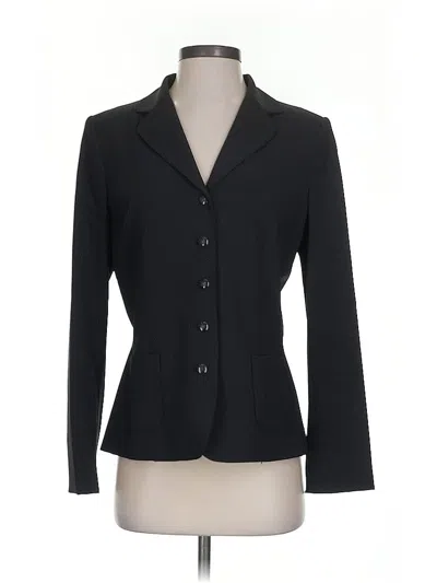 Pre-owned Elie Tahari Blazer Jacket In Black