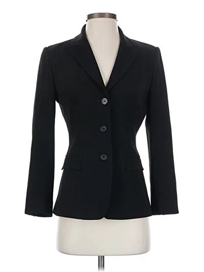 Pre-owned Elie Tahari Blazer Jacket In Black