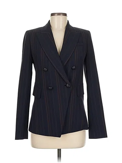 Pre-owned Elie Tahari Blazer Jacket In Blue