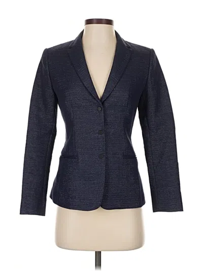 Pre-owned Elie Tahari Blazer Jacket In Blue