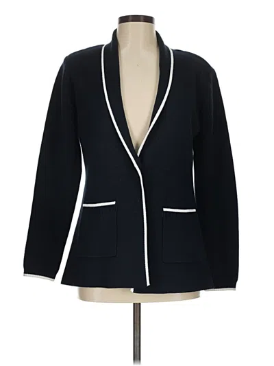 Pre-owned Elie Tahari Blazer Jacket In Blue