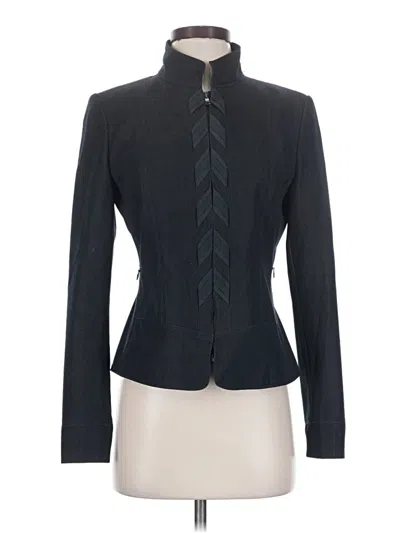 Pre-owned Elie Tahari Blazer Jacket In Blue