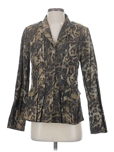 Pre-owned Elie Tahari Blazer Jacket In Brown