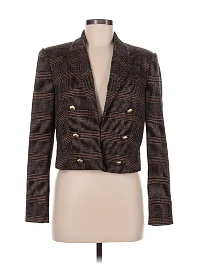 Pre-owned Elie Tahari Blazer Jacket In Brown