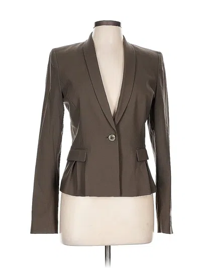 Pre-owned Elie Tahari Blazer Jacket In Gray