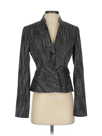 Pre-owned Elie Tahari Blazer Jacket In Gray