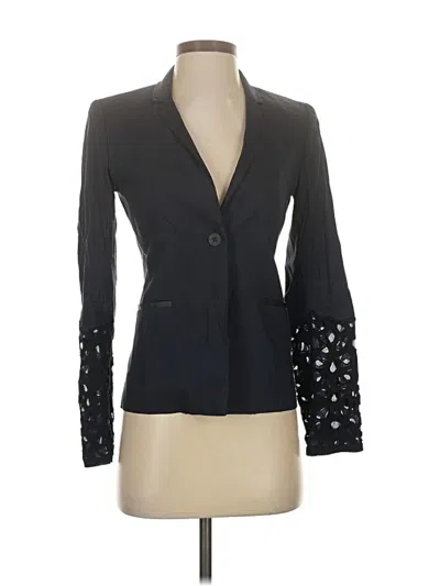 Pre-owned Elie Tahari Blazer Jacket In Gray