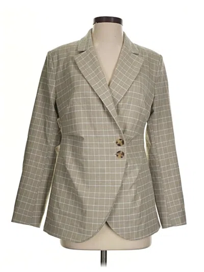Pre-owned Elie Tahari Blazer Jacket In Gray