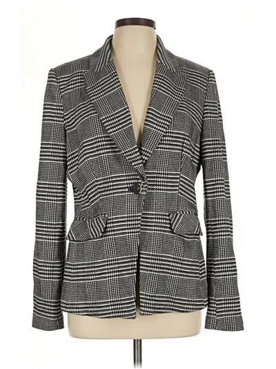 Pre-owned Elie Tahari Blazer Jacket In Gray