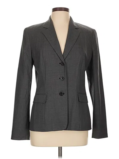 Pre-owned Elie Tahari Blazer Jacket In Gray