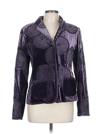 Pre-owned Elie Tahari Blazer Jacket In Purple