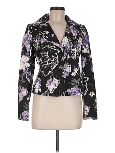 Pre-owned Elie Tahari Blazer Jacket In Purple