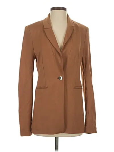 Pre-owned Elie Tahari Blazer Jacket In Tan