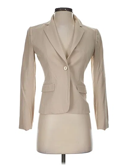 Pre-owned Elie Tahari Blazer Jacket In Tan