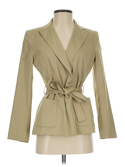 Pre-owned Elie Tahari Blazer Jacket In Tan