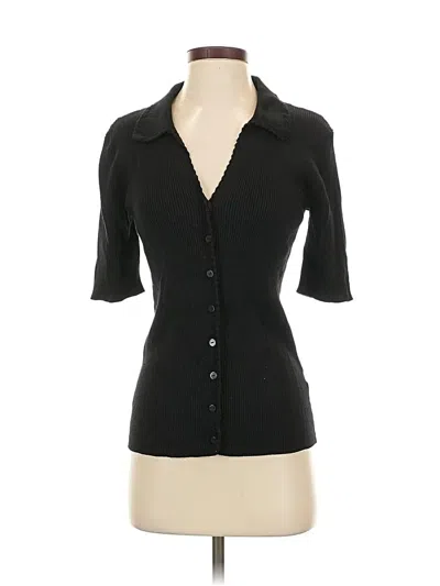 Pre-owned Elie Tahari Cardigan Sweater In Black