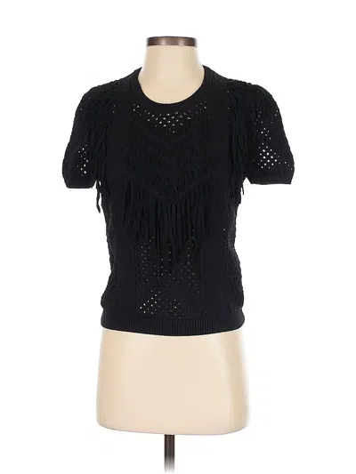 Pre-owned Elie Tahari Cardigan Sweater In Black