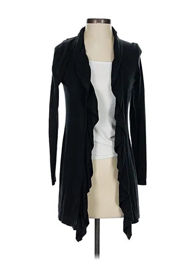 Pre-owned Elie Tahari Cardigan Sweater In Black