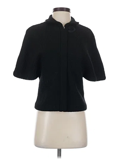 Pre-owned Elie Tahari Cardigan Sweater In Black