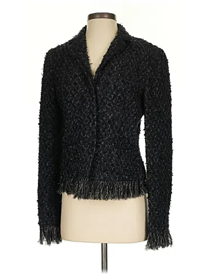 Pre-owned Elie Tahari Cardigan Sweater In Black